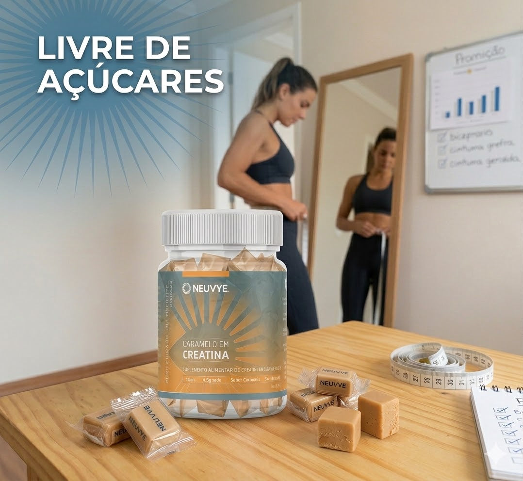 Creatina sem açúcar: uso diário e compatibilidade com a dieta